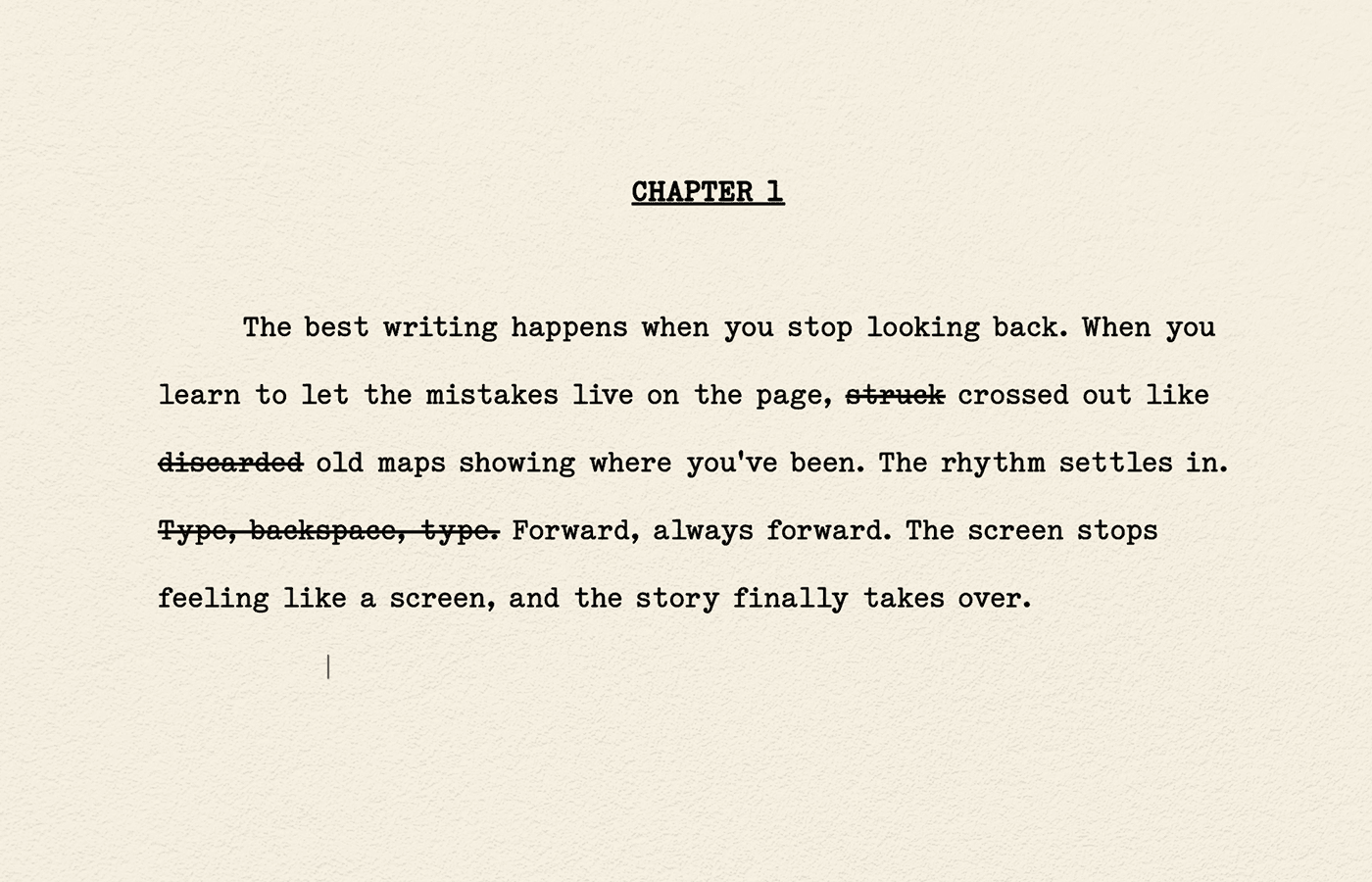 Midcent — a typewriter-style writing app for macOS